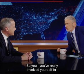 Mark Carney on the Daily Show with Jon Stewart; Jan. 13, 2025