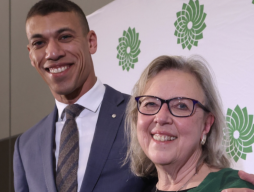 Former Green Co-Leader Jonathan Pedneault and Leader Elizabeth May