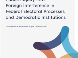 Cover of the Canadian Foreign Interference Commission's Initial Report; May 3, 2024