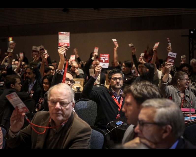 Can Yasir Naqvi ensure the Ontario Liberal Policy Conventions return if he becomes leader? Yasir Naqvi at a Liberal Party public meeting