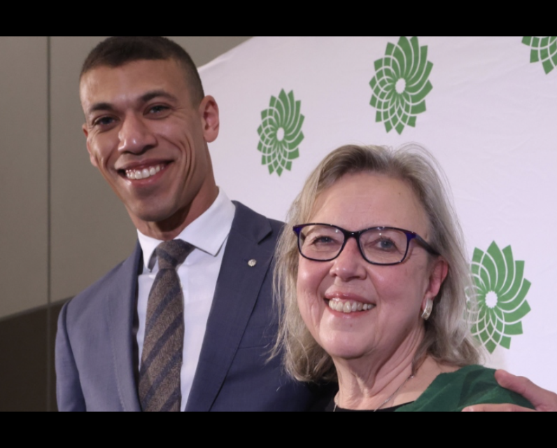 Former Green Co-Leader Jonathan Pedneault and Leader Elizabeth May