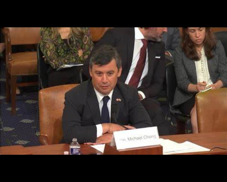 Michael Chong testifies at the US Congress on foreign interference. September 12, 2023 c/o euro.dayfr.com
