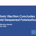 Historic Election Concludes amid Deepened Polarization EKOS Politics: Historic Election Concludes amid Deepened Polarization report title image