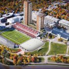 Artists rendition of Lansdowne Park 2.0 in Ottawa, Canada