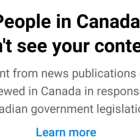 People in Canada can't see your content